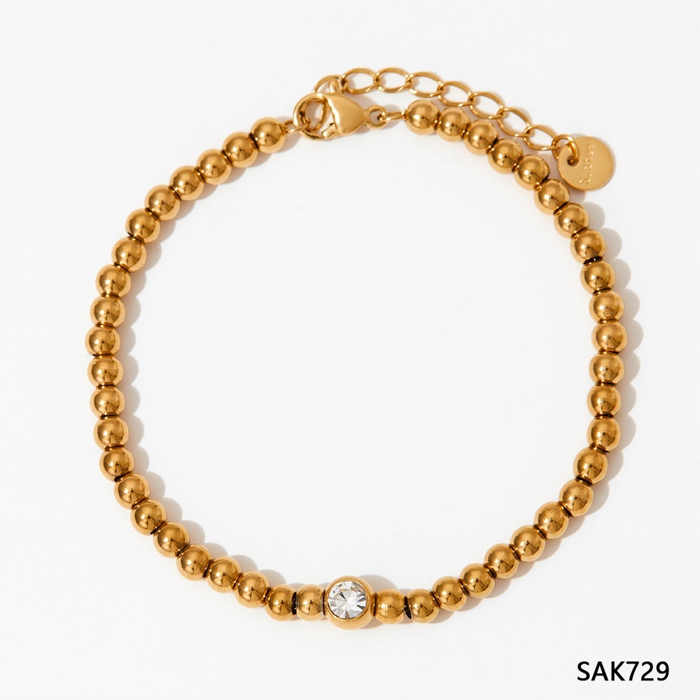 Elegant Gold Beaded Bracelet